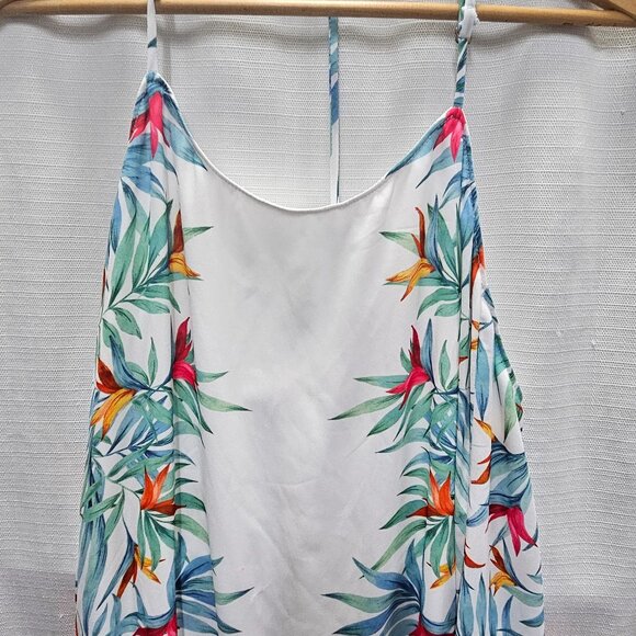 Show Me Your Mumu Womens Maxi Dress XS Tropical Palm Party T-Rex T Strap pre-own - Picture 4 of 8